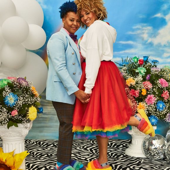 UGG Pride Fluff Yeah Slide Women and Men - Picture 2 of 11